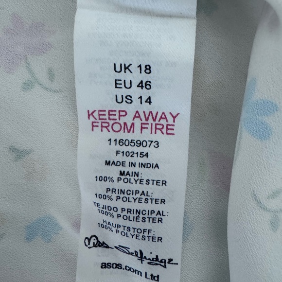 Miss Selfridge Pink Floral Ruffle Off-Shoulder Maxi Dress - Picture 7 of 8